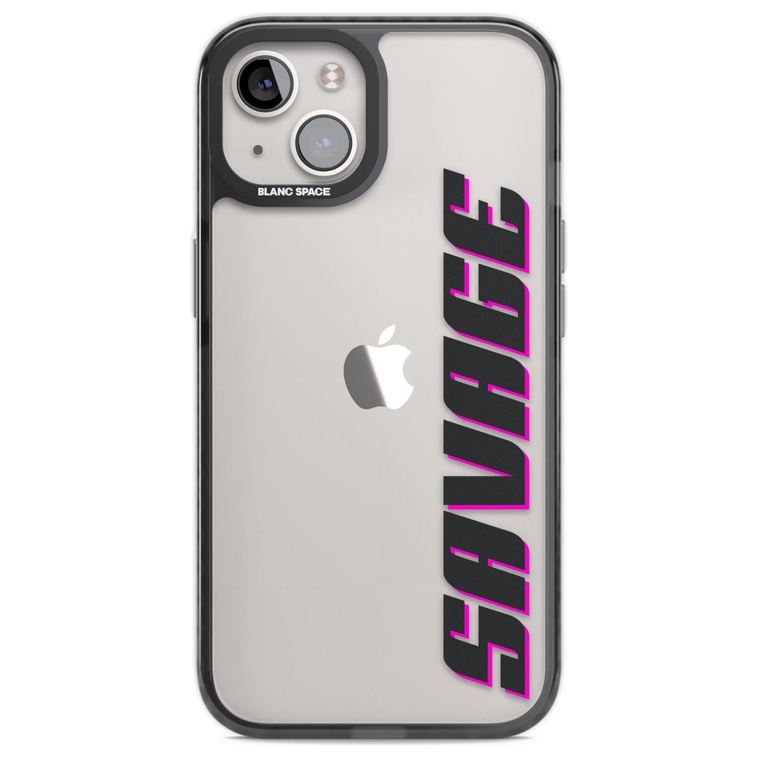 Personalised Clear Text  4C Custom Phone Case iPhone 12 / Black Impact Case,iPhone 13 / Black Impact Case,iPhone 12 Pro / Black Impact Case,iPhone 14 / Black Impact Case,iPhone 15 Plus / Black Impact Case,iPhone 15 / Black Impact Case Blanc Space
