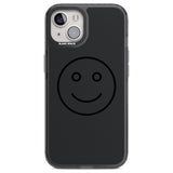 Dark Smiley Face Phone Case iPhone 12 / Black Impact Case,iPhone 13 / Black Impact Case,iPhone 12 Pro / Black Impact Case,iPhone 14 / Black Impact Case,iPhone 15 Plus / Black Impact Case,iPhone 15 / Black Impact Case Blanc Space