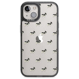 French Bulldog Dog Pattern Clear Phone Case iPhone 12 / Black Impact Case,iPhone 13 / Black Impact Case,iPhone 12 Pro / Black Impact Case,iPhone 14 / Black Impact Case,iPhone 15 Plus / Black Impact Case,iPhone 15 / Black Impact Case Blanc Space