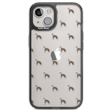 Whippet/Italian Greyhound Dog Pattern Clear