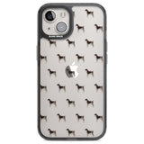 German Shorthaired Pointer Dog Pattern Clear Phone Case iPhone 12 / Black Impact Case,iPhone 13 / Black Impact Case,iPhone 12 Pro / Black Impact Case,iPhone 14 / Black Impact Case,iPhone 15 Plus / Black Impact Case,iPhone 15 / Black Impact Case Blanc Space