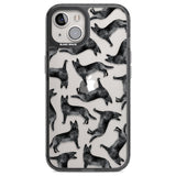 German Shepherd (Black) Watercolour Dog Pattern Phone Case iPhone 12 / Black Impact Case,iPhone 13 / Black Impact Case,iPhone 12 Pro / Black Impact Case,iPhone 14 / Black Impact Case,iPhone 15 Plus / Black Impact Case,iPhone 15 / Black Impact Case Blanc Space