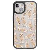 Cockapoo (Champagne) Watercolour Dog Pattern Phone Case iPhone 12 / Black Impact Case,iPhone 13 / Black Impact Case,iPhone 12 Pro / Black Impact Case,iPhone 14 / Black Impact Case,iPhone 15 Plus / Black Impact Case,iPhone 15 / Black Impact Case Blanc Space