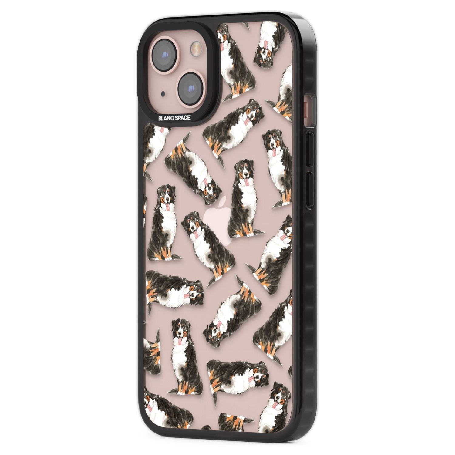 Bernese Mountain Dog Watercolour Dog Pattern