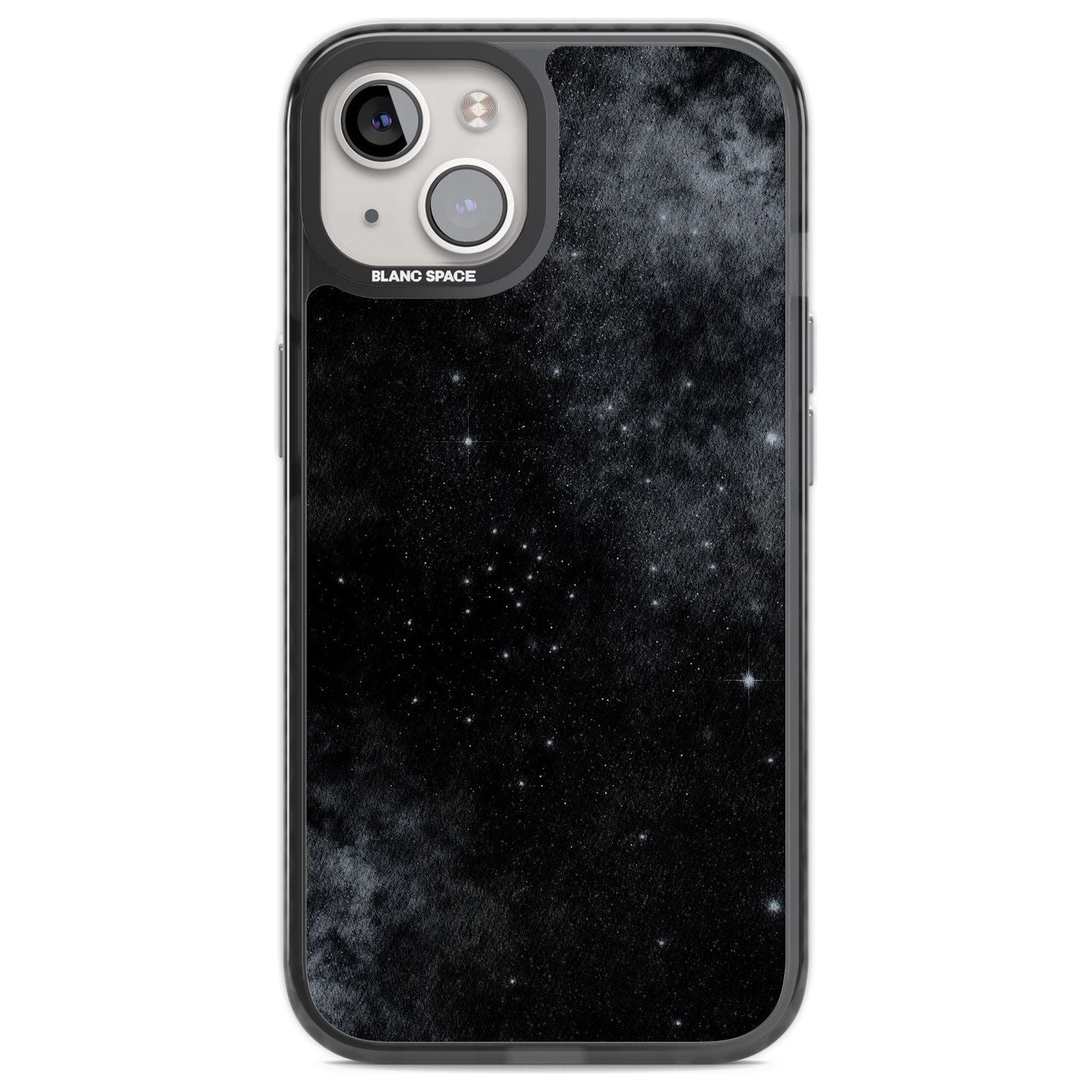 Night Sky Galaxies: Shimmering Stars Phone Case iPhone 12 / Black Impact Case,iPhone 12 Pro / Black Impact Case,iPhone 13 / Black Impact Case,iPhone 14 / Black Impact Case,iPhone 15 / Black Impact Case,iPhone 15 Plus / Black Impact Case Blanc Space
