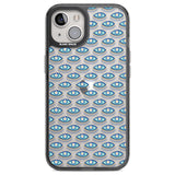 Eyes & Crosses (Clear) Psychedelic Eyes Pattern Phone Case iPhone 12 / Black Impact Case,iPhone 13 / Black Impact Case,iPhone 12 Pro / Black Impact Case,iPhone 14 / Black Impact Case,iPhone 15 Plus / Black Impact Case,iPhone 15 / Black Impact Case Blanc Space