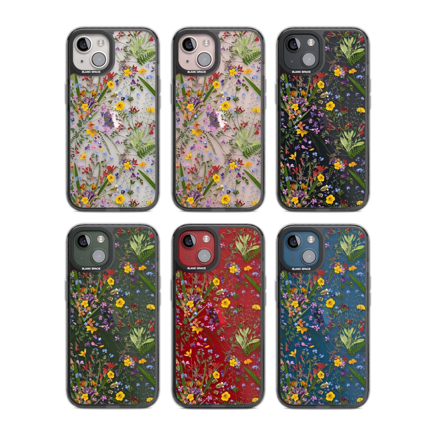 White Stars on Clear Phone Case for iPhone 14