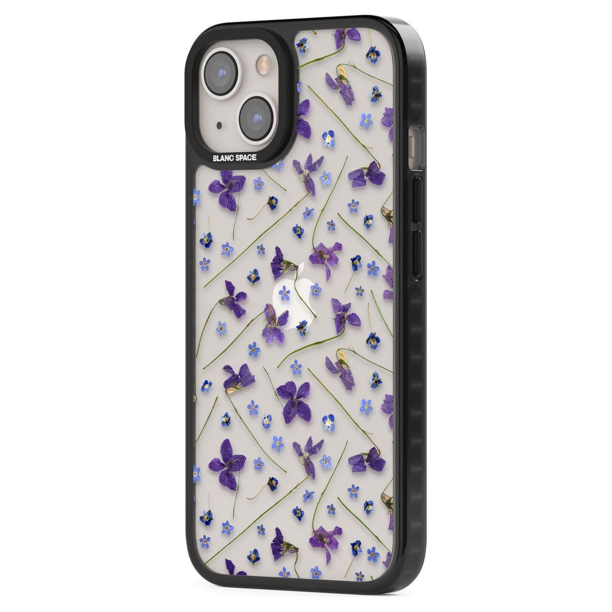 Violet & Blue Floral Pattern Design