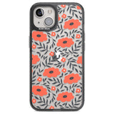 Red Poppy Transparent Floral