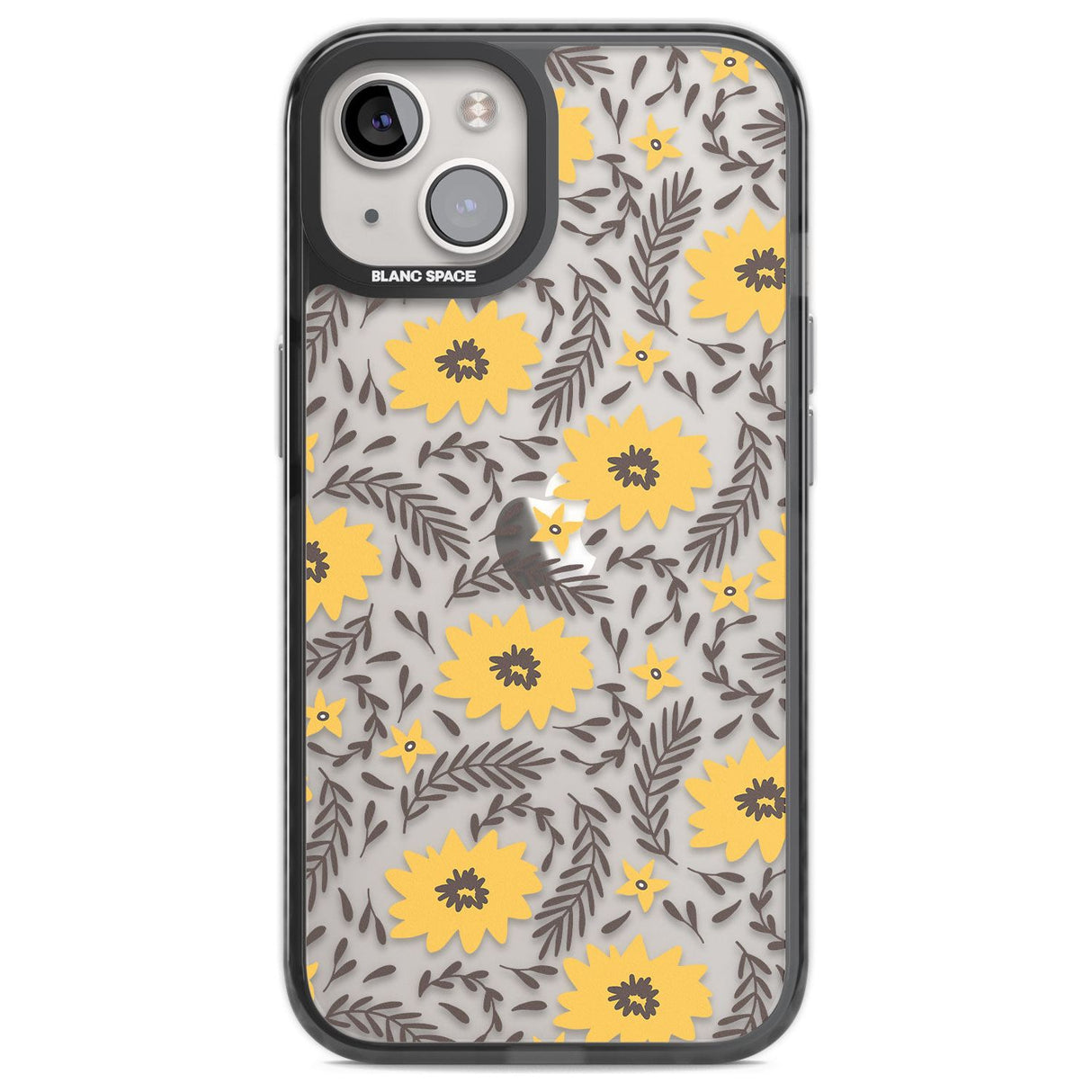 Yellow Blossoms Transparent Floral