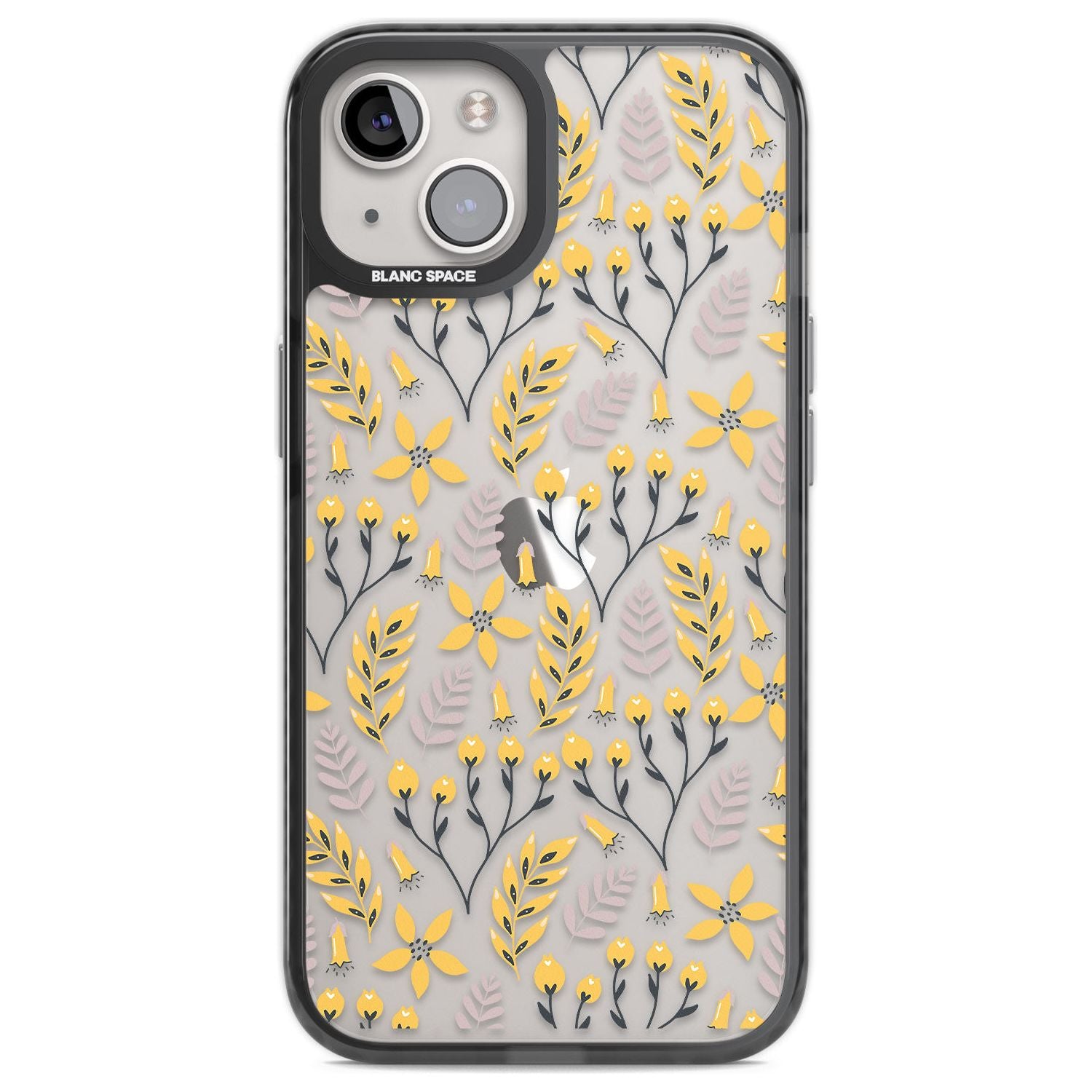 Yellow Leaves Transparent Floral