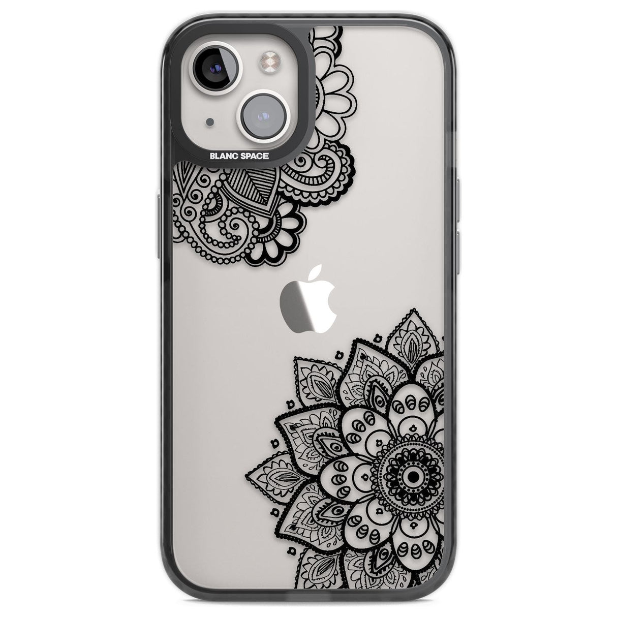 Black Henna Florals Phone Case iPhone 13 / Black Impact Case,iPhone 12 Pro / Black Impact Case,iPhone 12 / Black Impact Case,iPhone 14 / Black Impact Case,iPhone 15 Plus / Black Impact Case,iPhone 15 / Black Impact Case Blanc Space