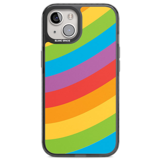 Lucky Rainbow Phone Case iPhone 13 / Black Impact Case,iPhone 14 / Black Impact Case,iPhone 15 / Black Impact Case,iPhone 15 Plus / Black Impact Case Blanc Space