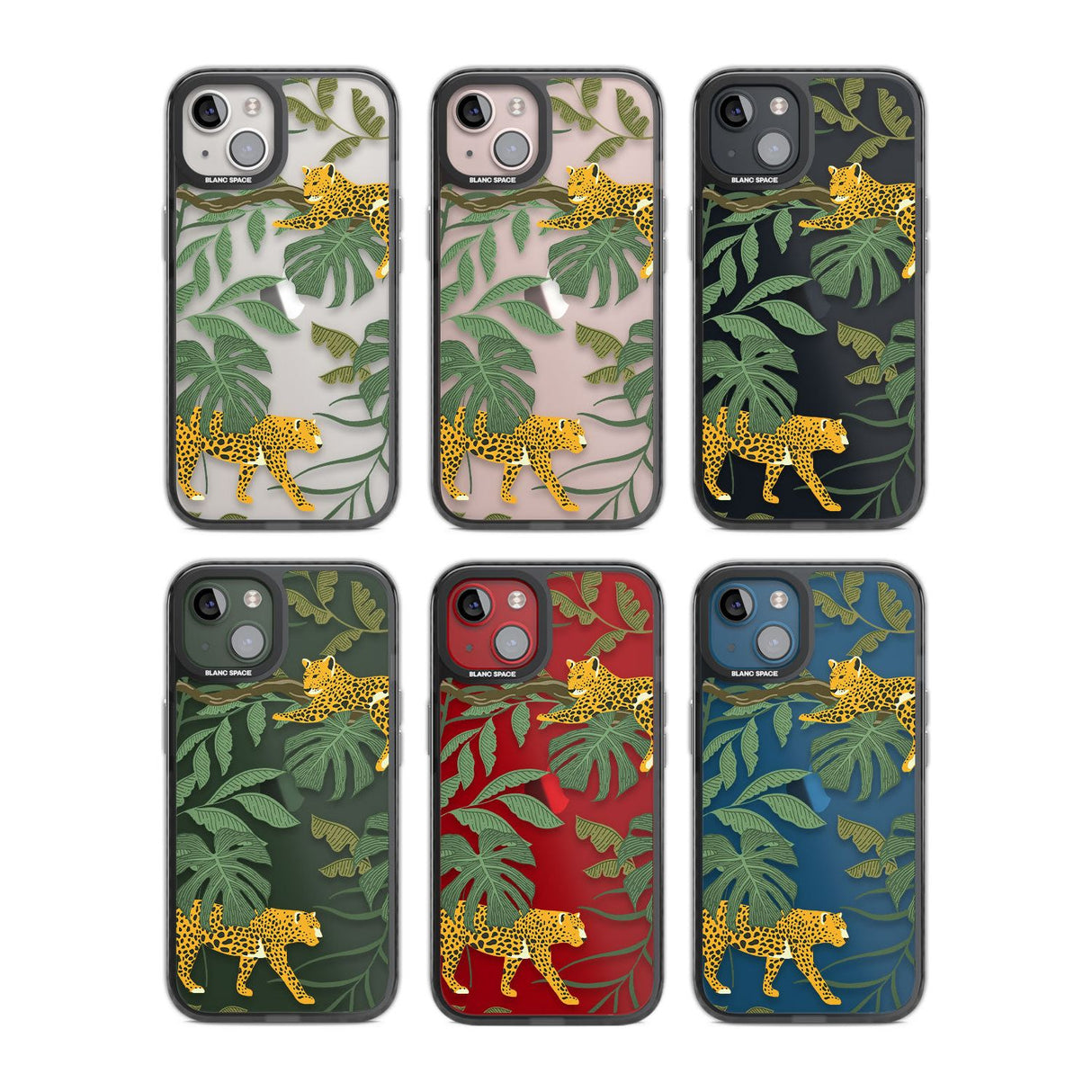 Two Jaguars & Foliage Jungle Cat Pattern