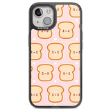 Bread Faces Kawaii Pattern Phone Case iPhone 13 / Black Impact Case,iPhone 12 Pro / Black Impact Case,iPhone 12 / Black Impact Case,iPhone 14 / Black Impact Case,iPhone 15 Plus / Black Impact Case,iPhone 15 / Black Impact Case Blanc Space