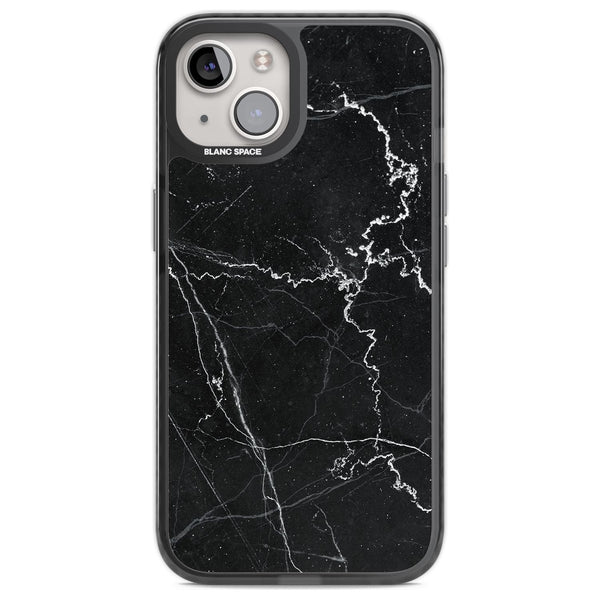 Bold Black Marble With White Texture
