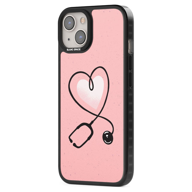 Medical Inspired Design Stethoscope Heart Phone Case iPhone 15 Pro Max / Black Impact Case,iPhone 15 Plus / Black Impact Case,iPhone 15 Pro / Black Impact Case,iPhone 15 / Black Impact Case,iPhone 15 Pro Max / Impact Case,iPhone 15 Plus / Impact Case,iPhone 15 Pro / Impact Case,iPhone 15 / Impact Case,iPhone 15 Pro Max / Magsafe Black Impact Case,iPhone 15 Plus / Magsafe Black Impact Case,iPhone 15 Pro / Magsafe Black Impact Case,iPhone 15 / Magsafe Black Impact Case,iPhone 14 Pro Max / Black Impact Case,iP