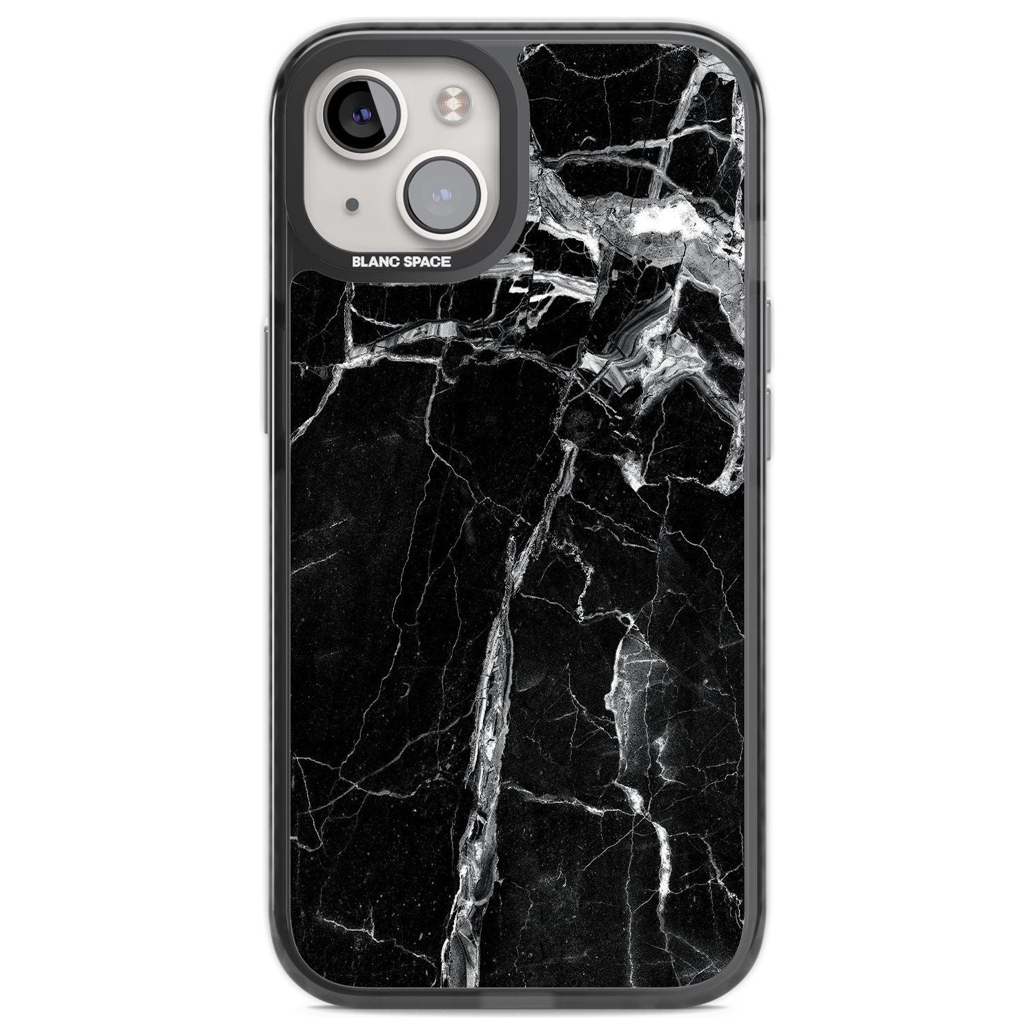 Black Onyx Marble Texture Phone Case iPhone 12 / Black Impact Case,iPhone 13 / Black Impact Case,iPhone 12 Pro / Black Impact Case,iPhone 14 / Black Impact Case,iPhone 15 Plus / Black Impact Case,iPhone 15 / Black Impact Case Blanc Space