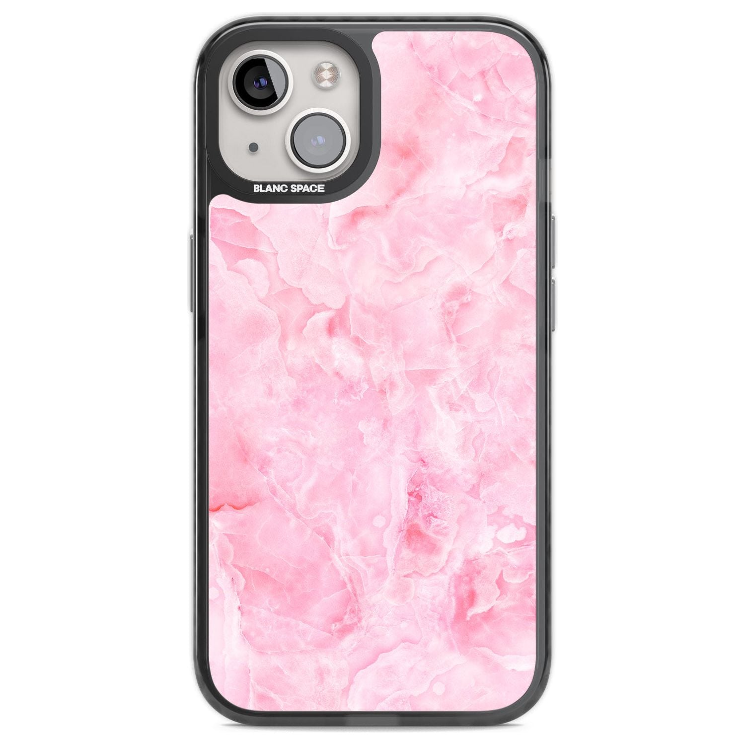 Bright Pink Onyx Marble Texture Phone Case iPhone 12 / Black Impact Case,iPhone 13 / Black Impact Case,iPhone 12 Pro / Black Impact Case,iPhone 14 / Black Impact Case,iPhone 15 Plus / Black Impact Case,iPhone 15 / Black Impact Case Blanc Space