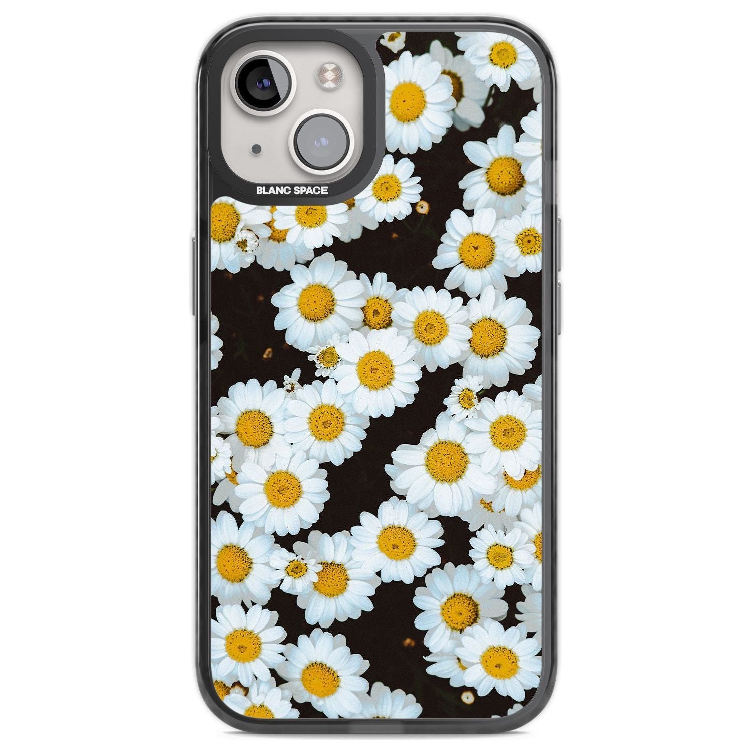Daisies - Real Floral Photographs Phone Case iPhone 12 / Black Impact Case,iPhone 13 / Black Impact Case,iPhone 12 Pro / Black Impact Case,iPhone 14 / Black Impact Case,iPhone 15 Plus / Black Impact Case,iPhone 15 / Black Impact Case Blanc Space