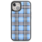 Blue Plaid Phone Case iPhone 13 / Black Impact Case,iPhone 12 Pro / Black Impact Case,iPhone 14 / Black Impact Case Blanc Space