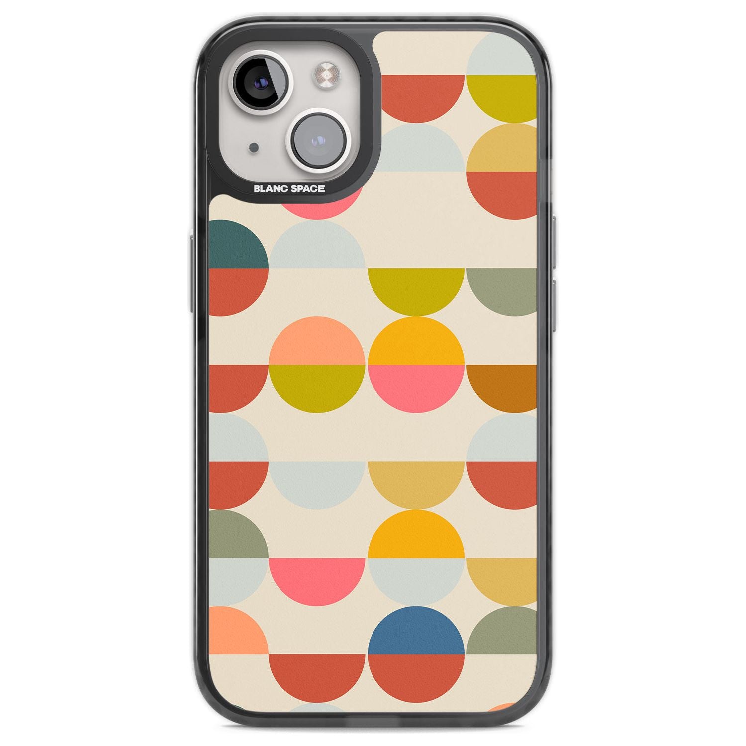 Abstract Retro Shapes: Colourful Circles