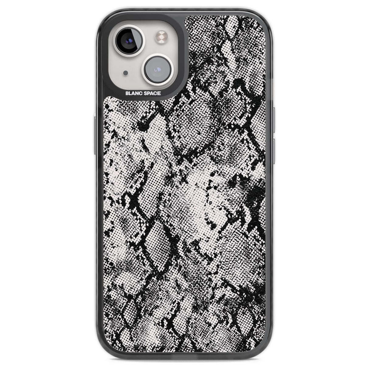 Pastel Snakeskin - Grey Phone Case iPhone 13 / Black Impact Case,iPhone 14 / Black Impact Case,iPhone 15 / Black Impact Case,iPhone 15 Plus / Black Impact Case Blanc Space