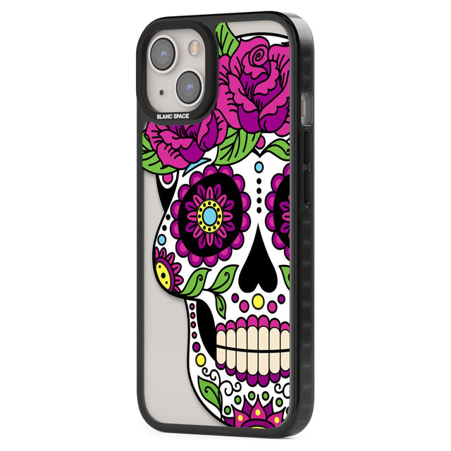 Purple Floral Sugar Skull