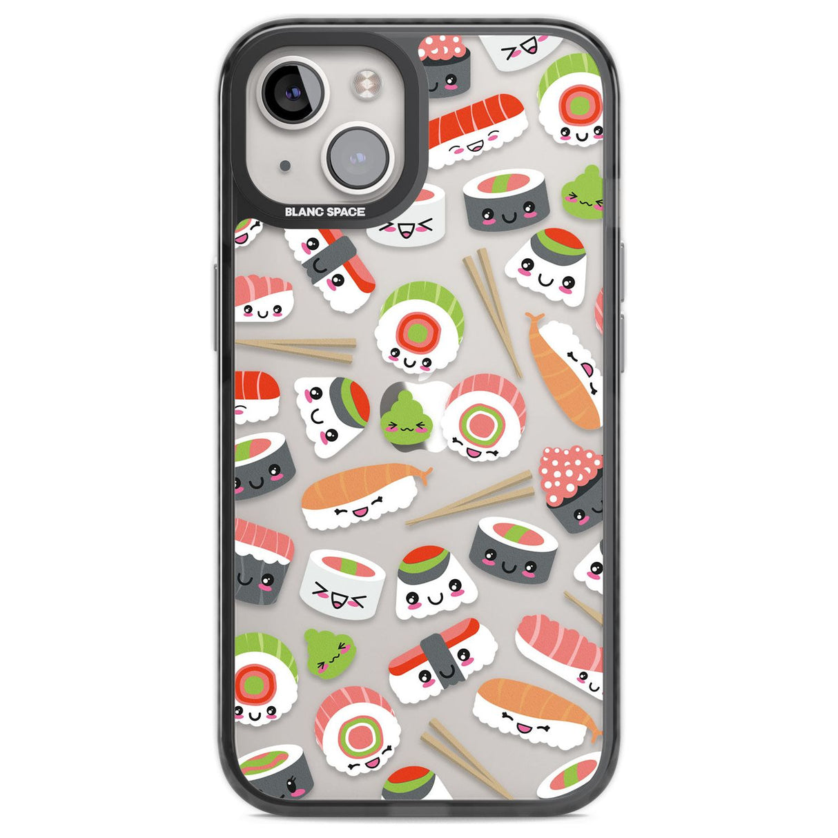 Kawaii Sushi Mix Phone Case iPhone 12 / Black Impact Case,iPhone 13 / Black Impact Case,iPhone 12 Pro / Black Impact Case,iPhone 14 / Black Impact Case,iPhone 15 Plus / Black Impact Case,iPhone 15 / Black Impact Case Blanc Space