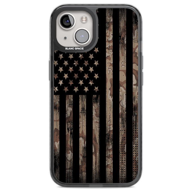 American Flag Camo Phone Case iPhone 13 / Black Impact Case,iPhone 14 / Black Impact Case,iPhone 15 / Black Impact Case,iPhone 15 Plus / Black Impact Case Blanc Space