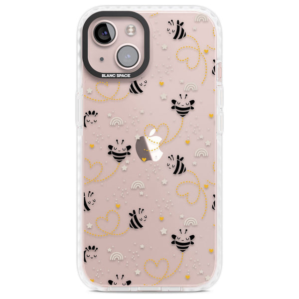 Bee Hearts Pattern