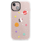 Cute Cartoon Planets (Clear) Phone Case iPhone 13 / Impact Case,iPhone 14 / Impact Case,iPhone 15 Plus / Impact Case,iPhone 15 / Impact Case Blanc Space