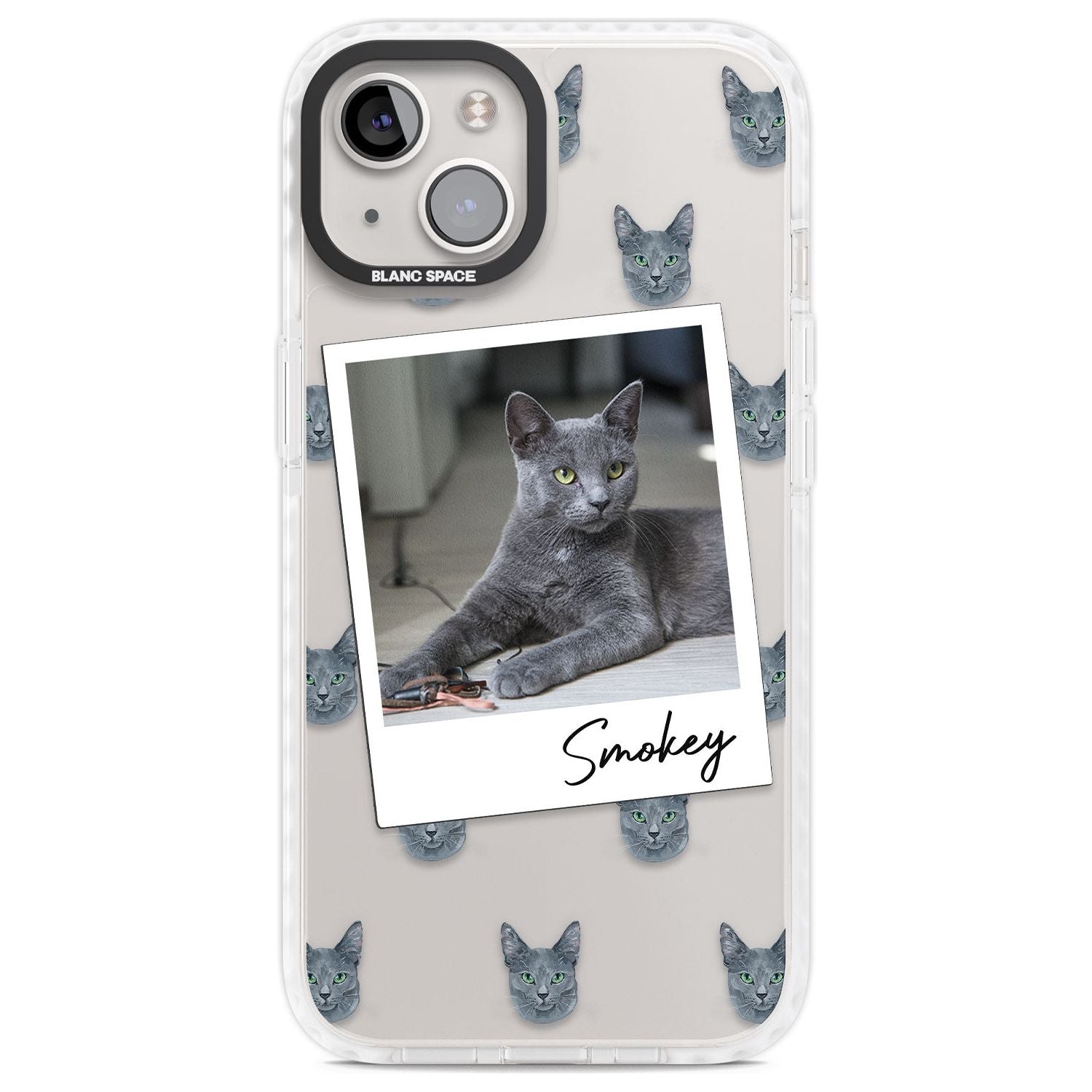 Personalised Korat Cat Photo Custom Phone Case iPhone 13 / Impact Case,iPhone 14 / Impact Case,iPhone 15 Plus / Impact Case,iPhone 15 / Impact Case Blanc Space