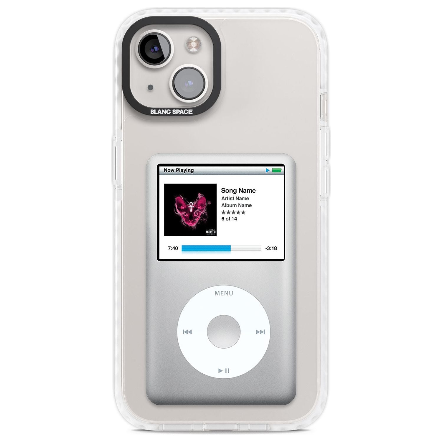 Personalised Classic iPod Custom Phone Case iPhone 13 / Impact Case,iPhone 14 / Impact Case,iPhone 15 Plus / Impact Case,iPhone 15 / Impact Case Blanc Space