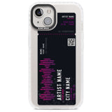 Personalised Concert Ticket Custom Phone Case iPhone 13 / Impact Case,iPhone 14 / Impact Case,iPhone 15 Plus / Impact Case,iPhone 15 / Impact Case Blanc Space