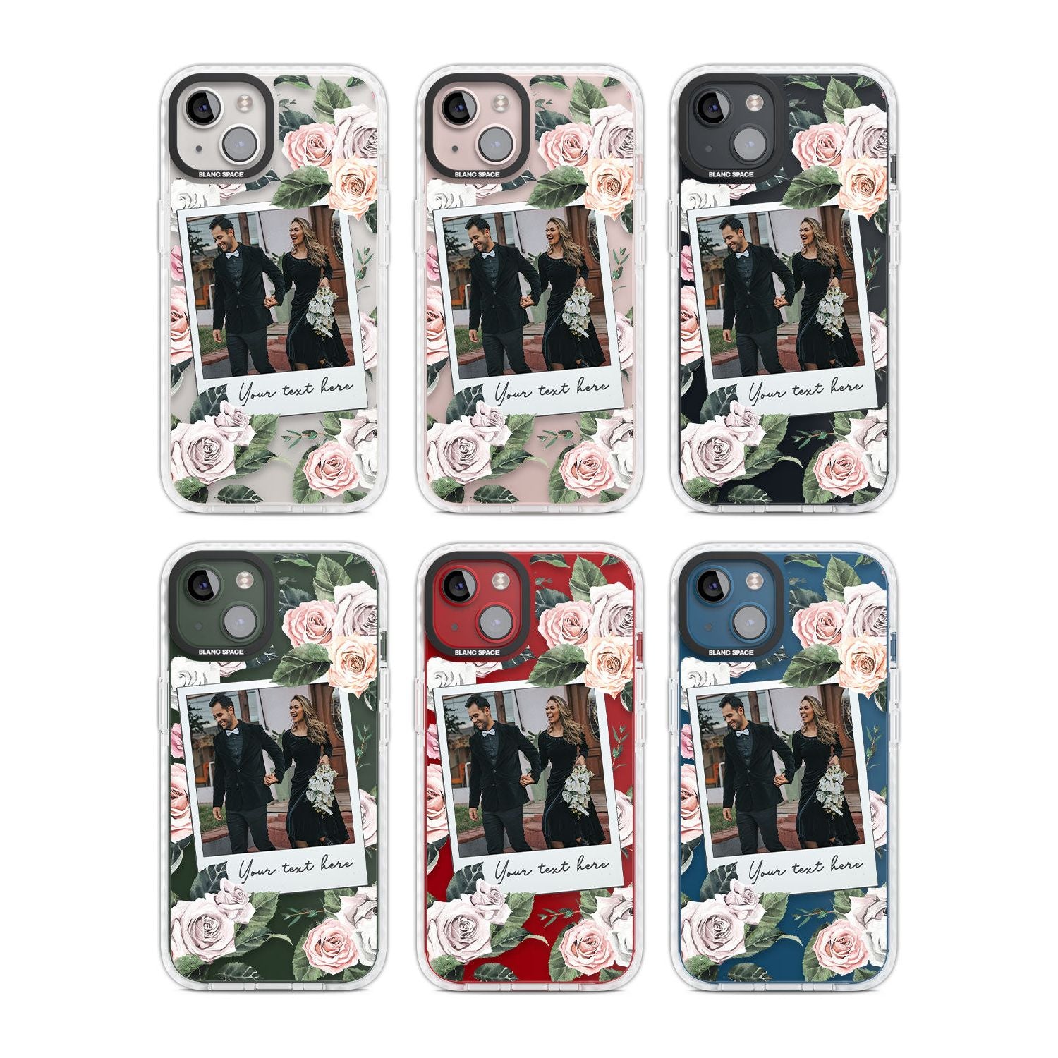 Personalised Floral Instant Film Photo