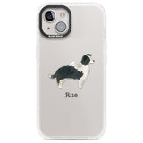 Personalised Border Collie Custom Phone Case iPhone 13 / Impact Case,iPhone 14 / Impact Case,iPhone 15 Plus / Impact Case,iPhone 15 / Impact Case Blanc Space