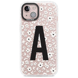 Personalised Floral Pattern Personalised Custom Phone Case iPhone 13 / Impact Case,iPhone 14 / Impact Case,iPhone 15 Plus / Impact Case,iPhone 15 / Impact Case Blanc Space