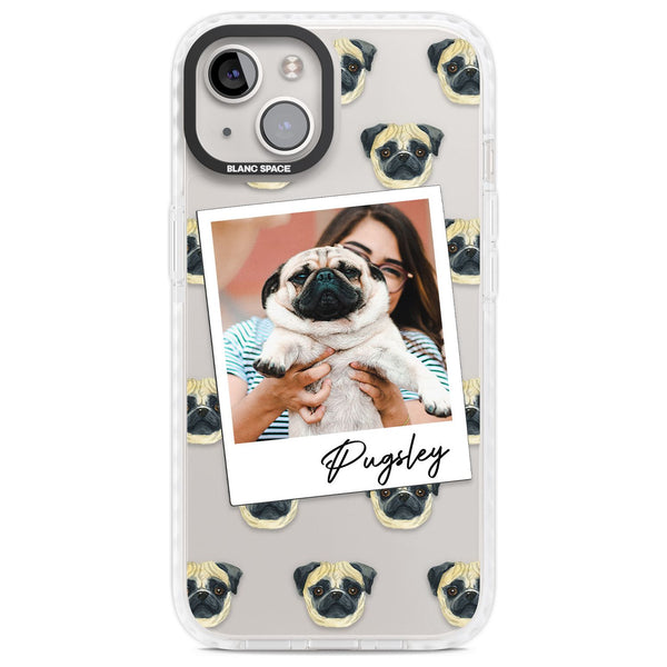 Personalised Pug Instant Camera Photo