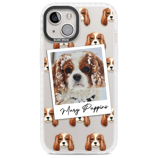 Personalised Cavalier King Charles - Dog Photo Custom Phone Case iPhone 13 / Impact Case,iPhone 14 / Impact Case,iPhone 15 Plus / Impact Case,iPhone 15 / Impact Case Blanc Space