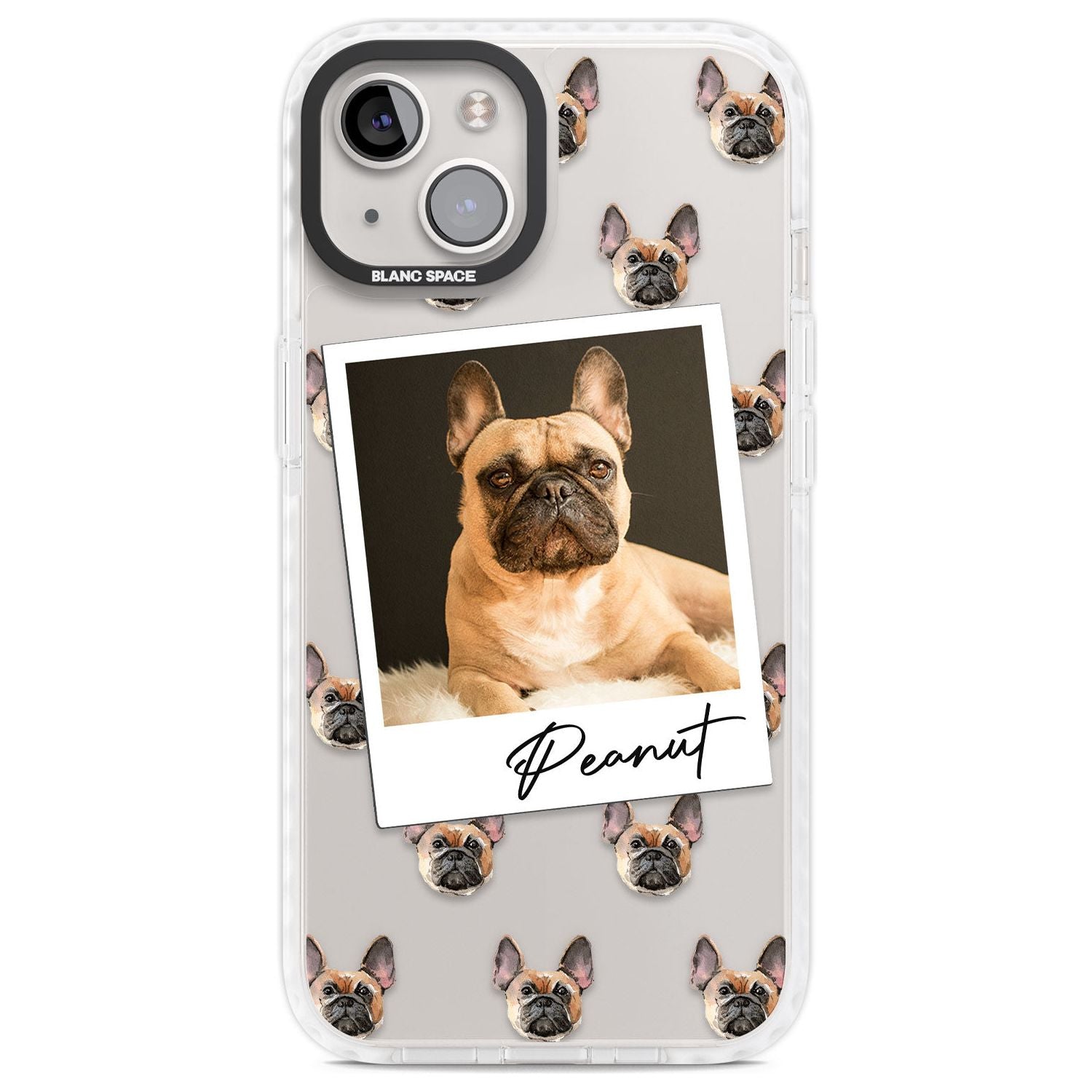 Personalised French Bulldog, Tan - Dog Photo Custom Phone Case iPhone 13 / Impact Case,iPhone 14 / Impact Case,iPhone 15 Plus / Impact Case,iPhone 15 / Impact Case Blanc Space