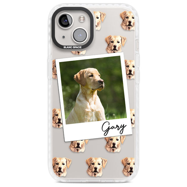 Personalised Tan Black Labrador Instant Camera Photo