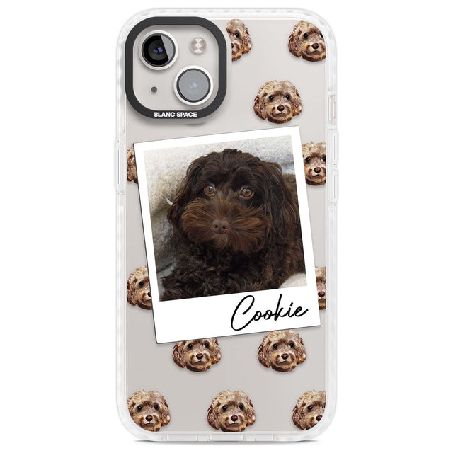Personalised Cockapoo, Brown - Dog Photo Custom Phone Case iPhone 13 / Impact Case,iPhone 14 / Impact Case,iPhone 15 Plus / Impact Case,iPhone 15 / Impact Case Blanc Space