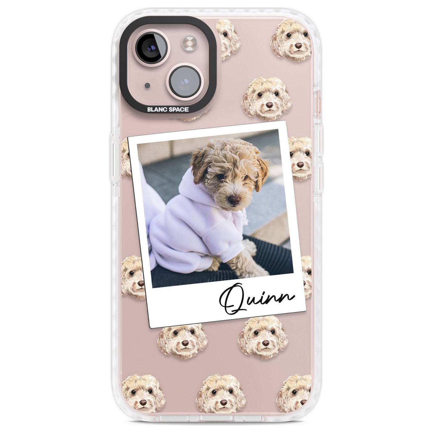 Personalised Cockapoo, Cream - Dog Photo Custom Phone Case iPhone 13 / Impact Case,iPhone 14 / Impact Case,iPhone 15 Plus / Impact Case,iPhone 15 / Impact Case Blanc Space