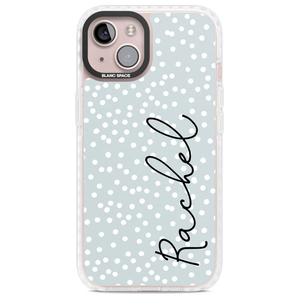 Personalised Vertical Cursive & Dots