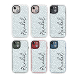 Personalised Vertical Cursive & Dots Custom Phone Case iPhone 15 Pro Max / Black Impact Case,iPhone 15 Plus / Black Impact Case,iPhone 15 Pro / Black Impact Case,iPhone 15 / Black Impact Case,iPhone 15 Pro Max / Impact Case,iPhone 15 Plus / Impact Case,iPhone 15 Pro / Impact Case,iPhone 15 / Impact Case,iPhone 15 Pro Max / Magsafe Black Impact Case,iPhone 15 Plus / Magsafe Black Impact Case,iPhone 15 Pro / Magsafe Black Impact Case,iPhone 15 / Magsafe Black Impact Case,iPhone 14 Pro Max / Black Impact Case,