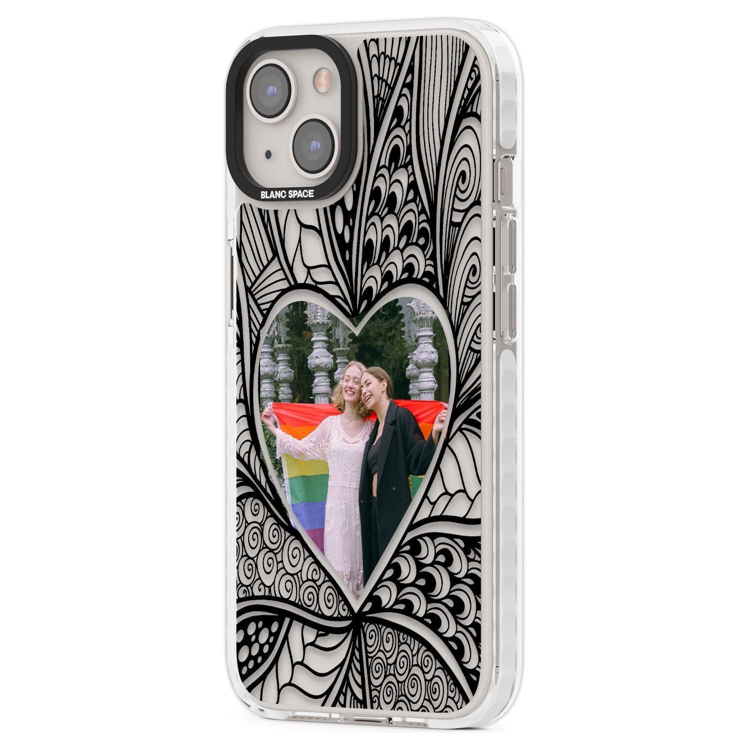 Personalised Henna Heart Photo Case