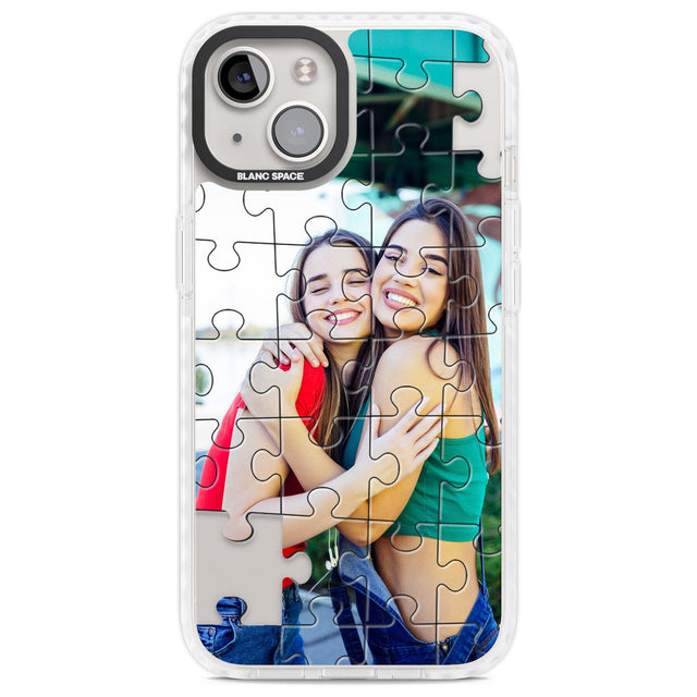 Personalised Jigsaw Puzzle Photo Custom Phone Case iPhone 13 / Impact Case,iPhone 14 / Impact Case,iPhone 15 Plus / Impact Case,iPhone 15 / Impact Case Blanc Space