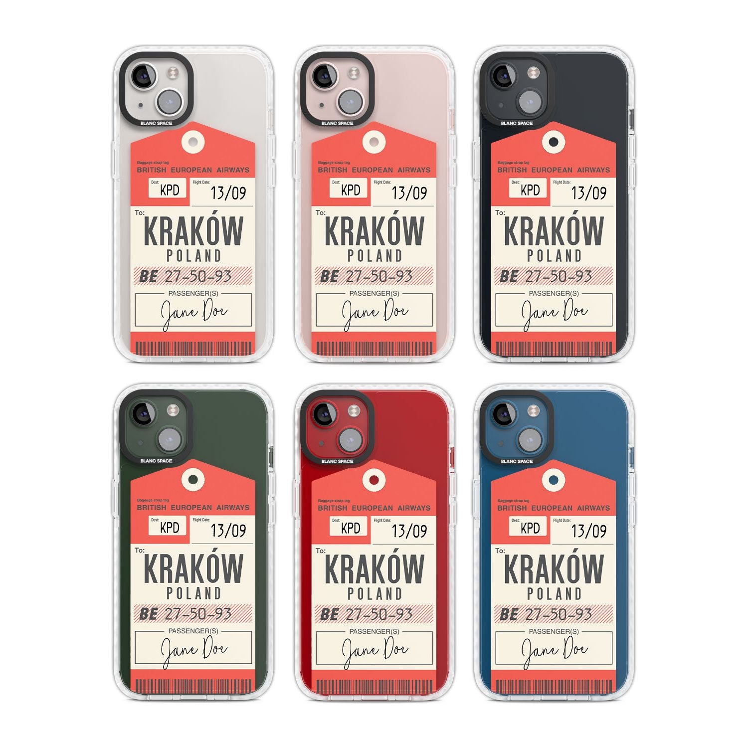 Personalised Vintage BEA Luggage Tag