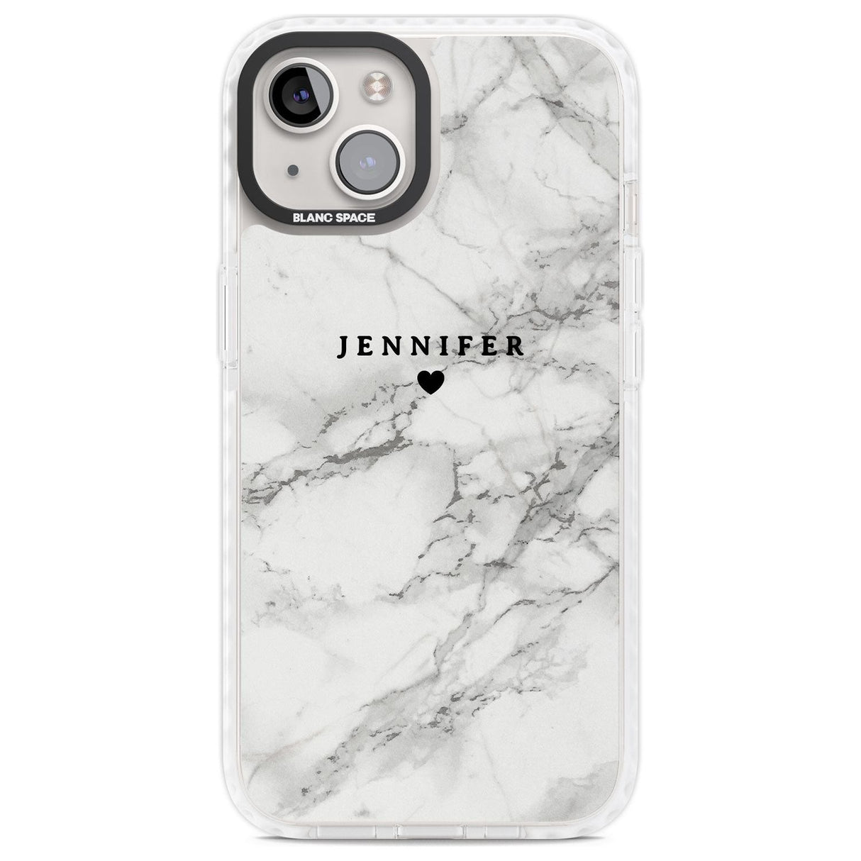 Personalised Classic Grey Marble Custom Phone Case iPhone 13 / Impact Case,iPhone 14 / Impact Case,iPhone 15 Plus / Impact Case,iPhone 15 / Impact Case Blanc Space